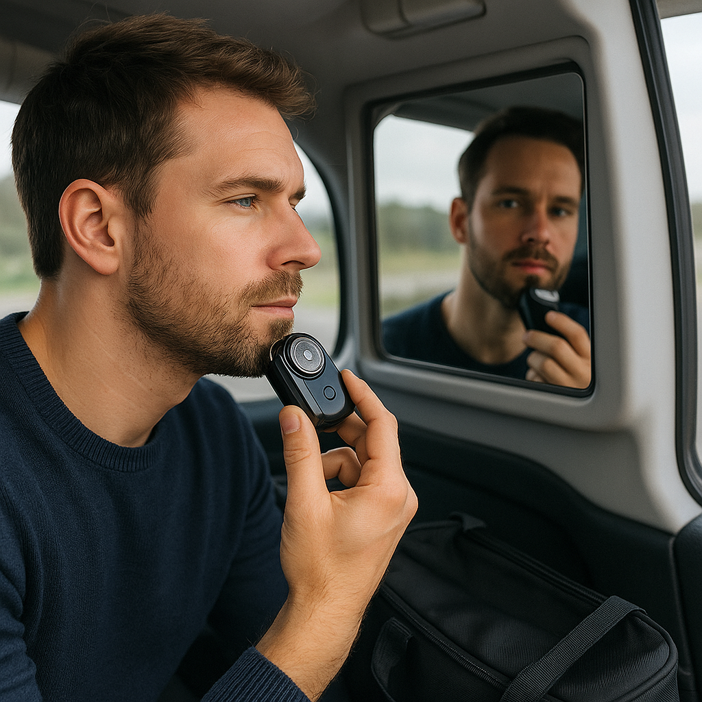 Mini Portable Electric Shaver – USB Rechargeable, Compact & Stylish