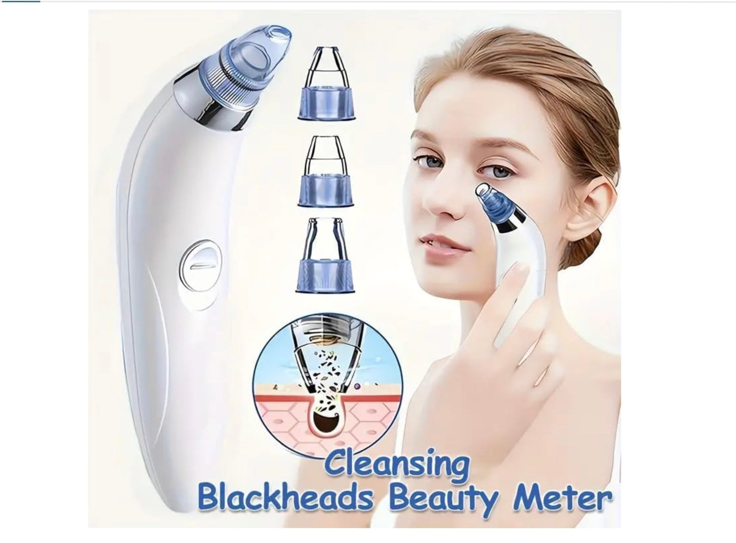 Rechargeable Blackhead Remover – Pore Vacuum & Skincare Device