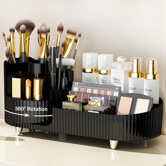 Makeup Organizer Rotating 360° – Cosmetic Storage Display