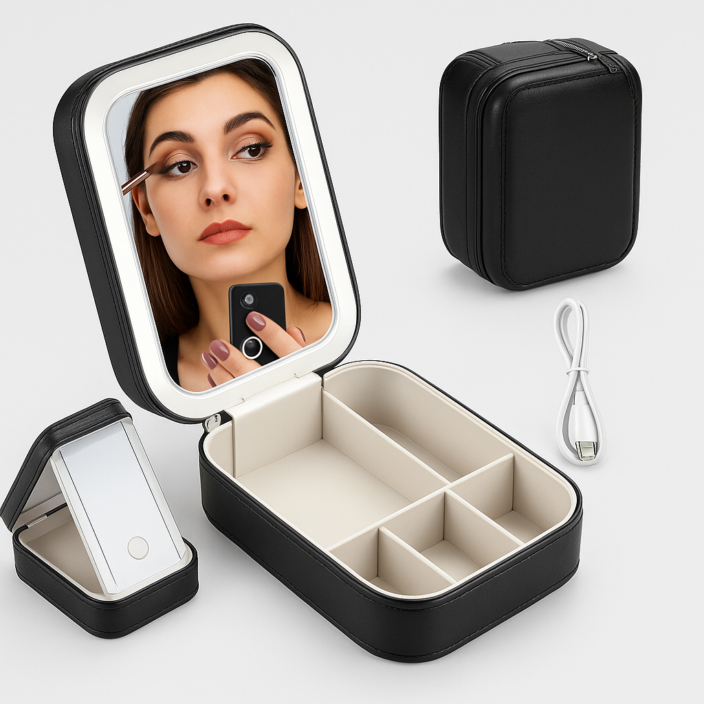 LED MAKEUP MIRROR CASE 💄