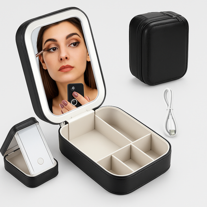 LED MAKEUP MIRROR CASE 💄
