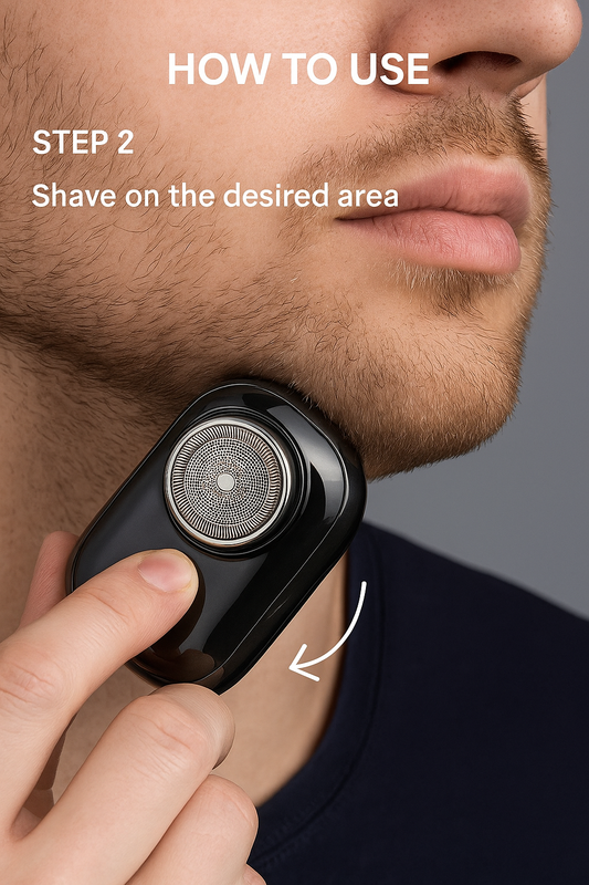 Mini Portable Electric Shaver – USB Rechargeable, Compact & Stylish